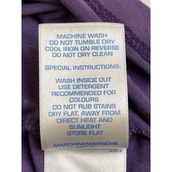 Boden Purple Floral Wrap Style Midi Dress Womens 4 R Stretch Party Boho Cottage - Picture 7 of 11